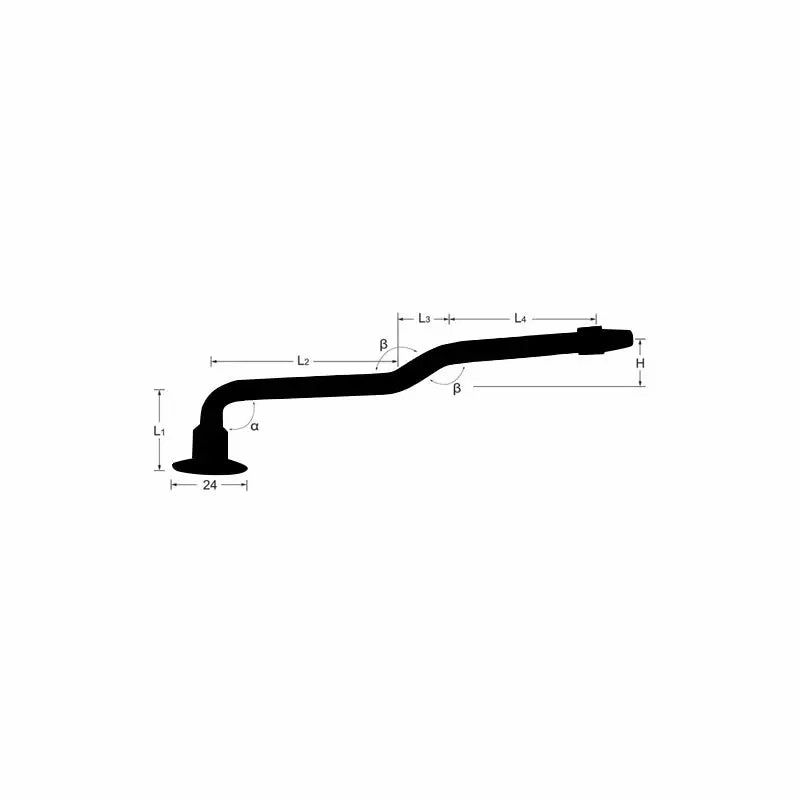 AA V3-06 Triple Bend Screw-on Truck Valve (Ea.)