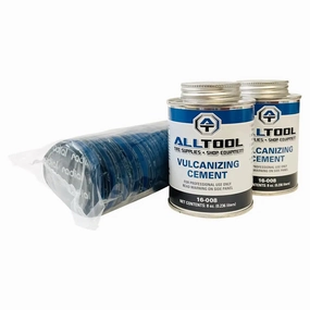 All Tool 100 Medium Round Universal Radial Patches w/ 2 x 8oz. Cement Bundle