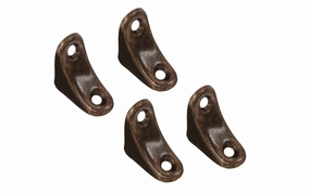 Antique Bronze Finish Chair Braces - 4 Pack