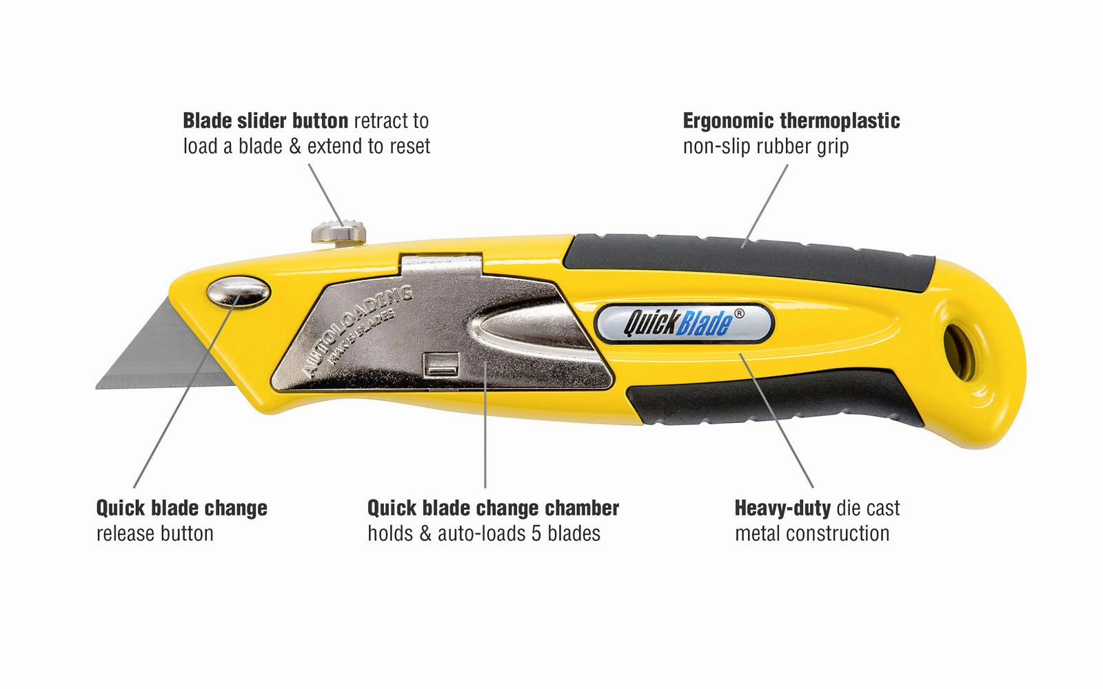 Auto-Loading Metal Utility Knife