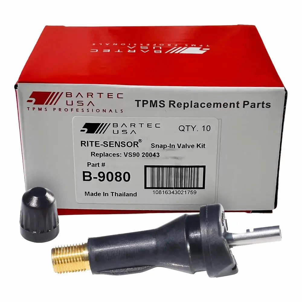 Bartec B-9080 TPMS Snap-in Valve Service Kit, Metal Clip (VS-90, 20043)