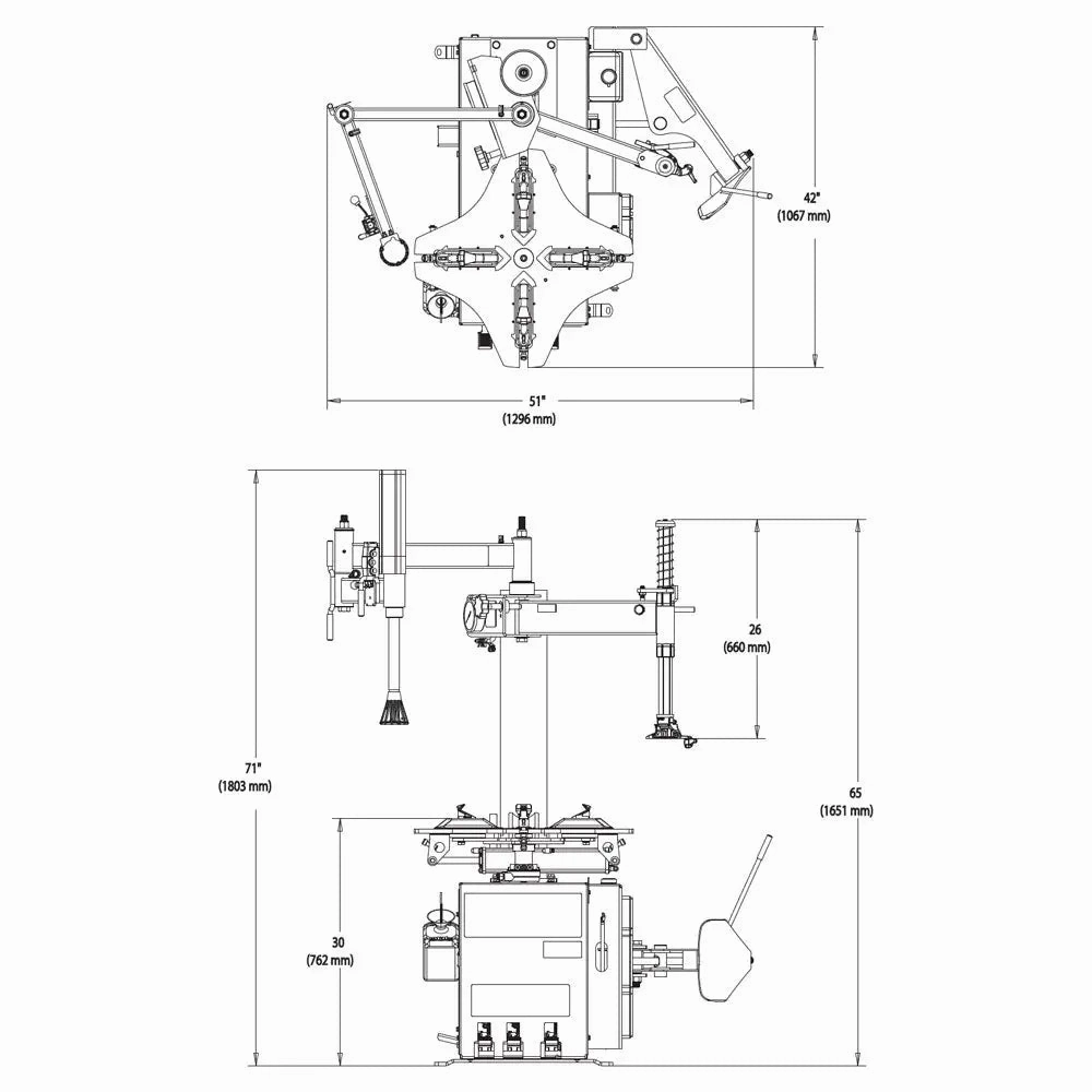 BaseLine BL300 Entry Level 24" Tire Changer