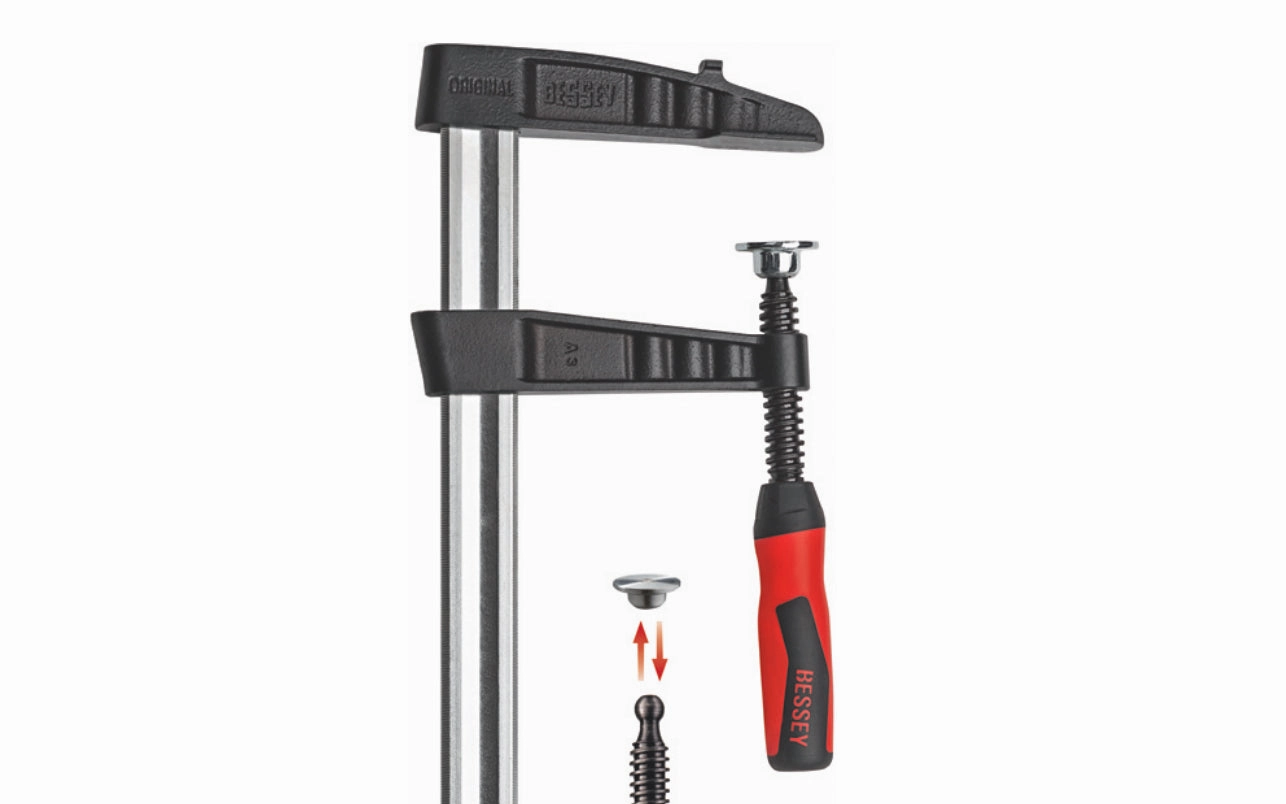 Bessey 24" Heavy-Duty Steel Bar Clamp with 2K Handle ~ TGK4.524 2K