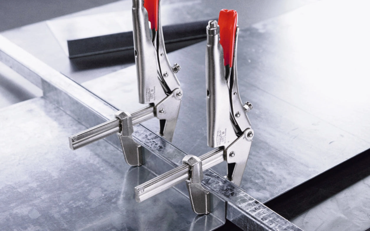Bessey 8" "SuperGrips" Grip Plier Clamp with Profiled Rail ~ SG8