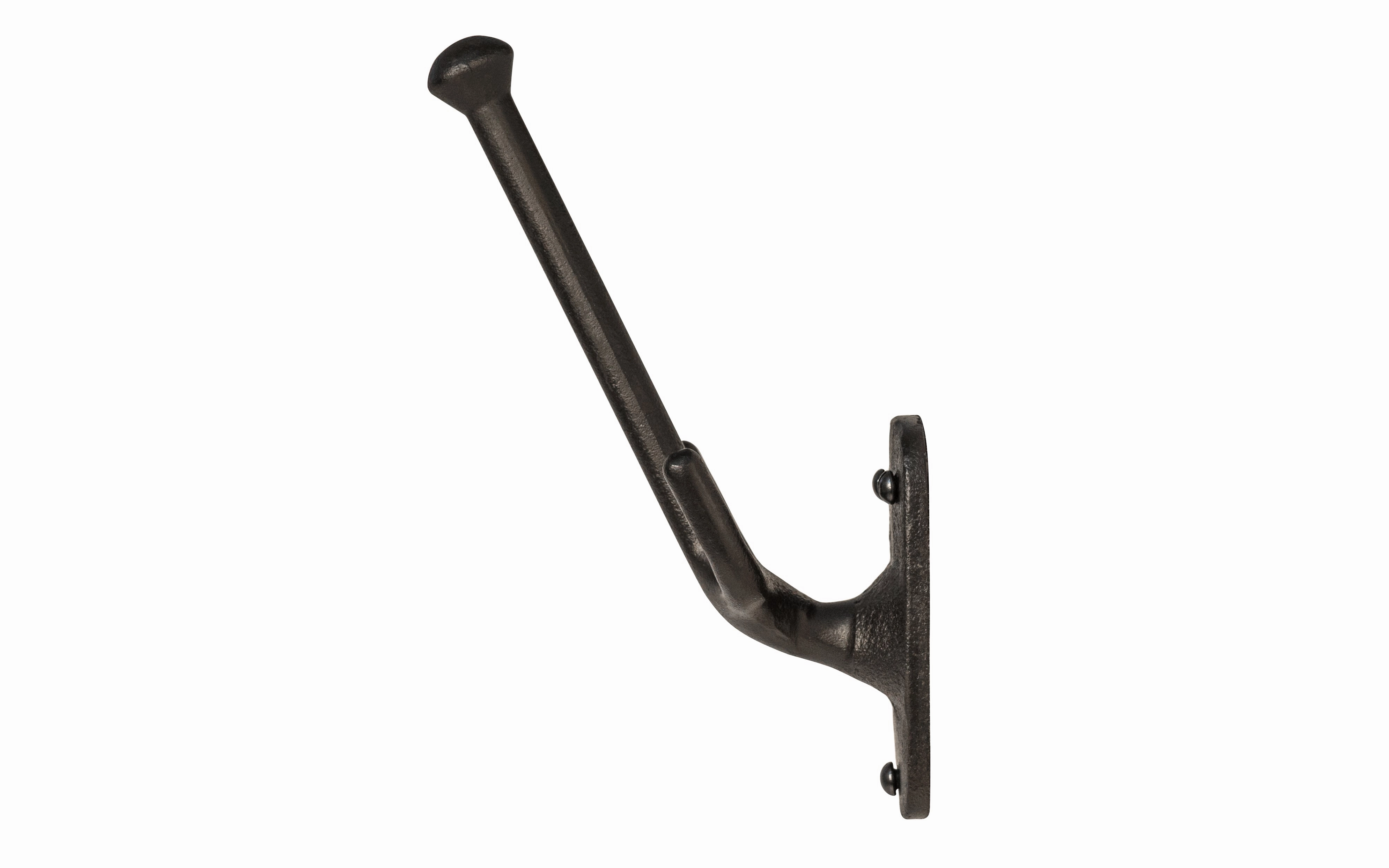 Black Cast Iron Gustav Stickley Style Three-Prong Hook