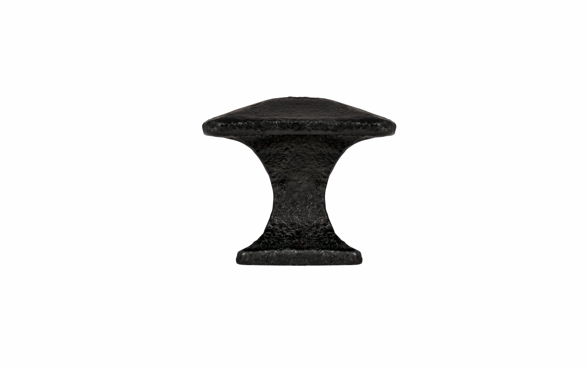 Black Cast Iron Pyramid Cabinet Knob ~ 1" Size