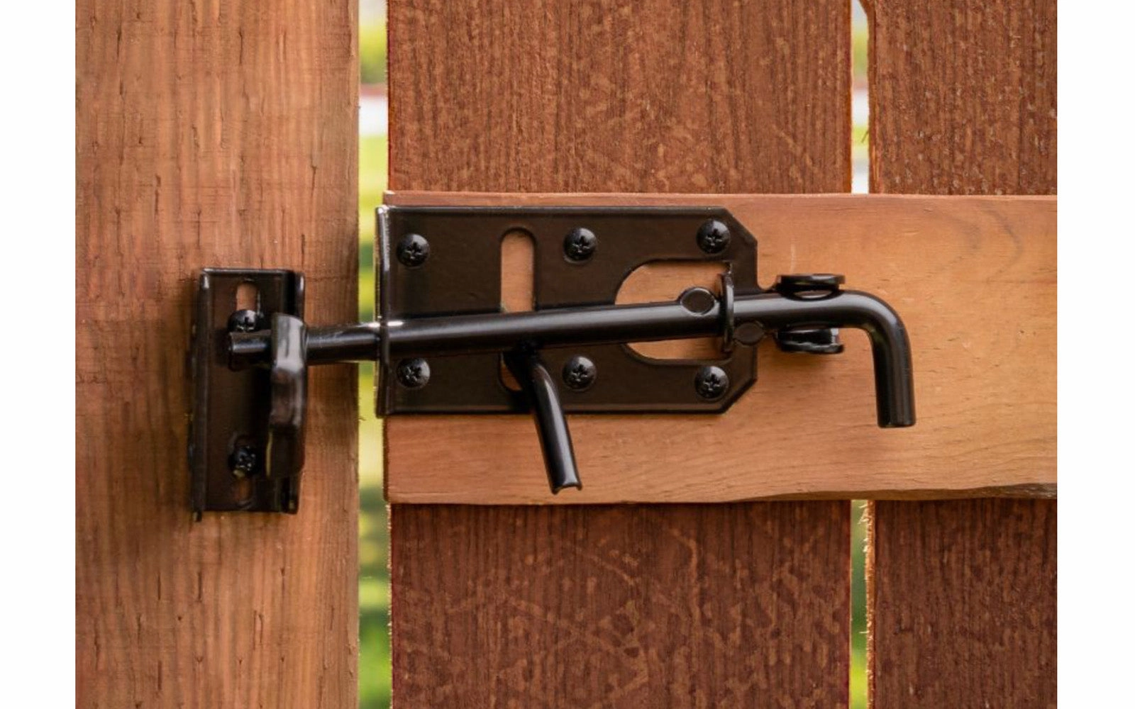 Black Finish Gate Latch Set