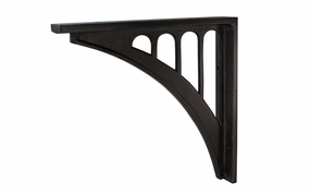Black Finish "Art Nouveau" Style Shelf Bracket