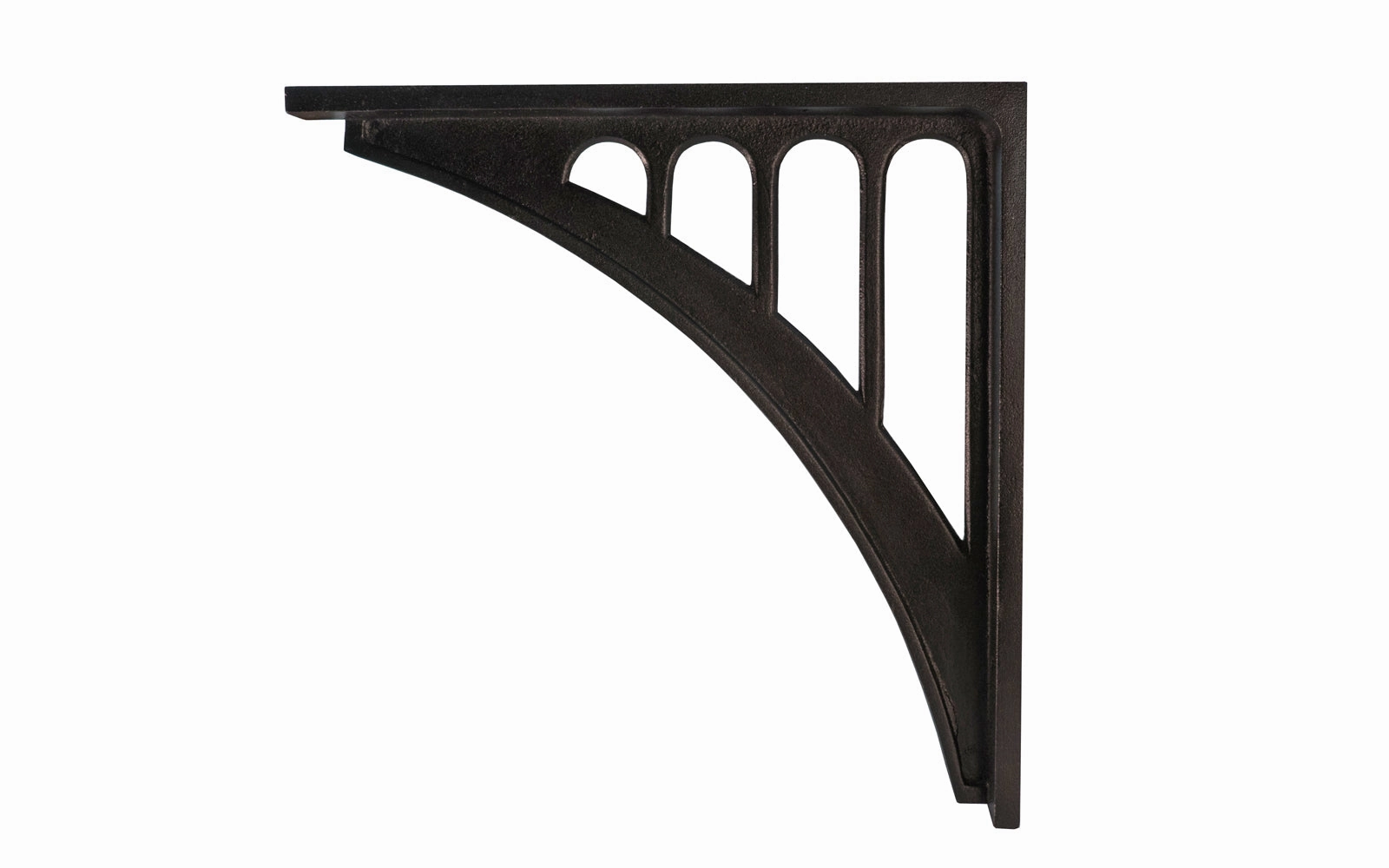 Black Finish "Art Nouveau" Style Shelf Bracket