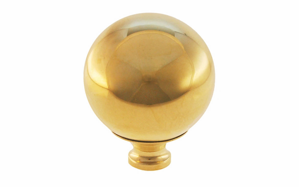 Brass Ball Finial ~ 1-3/4" Diameter