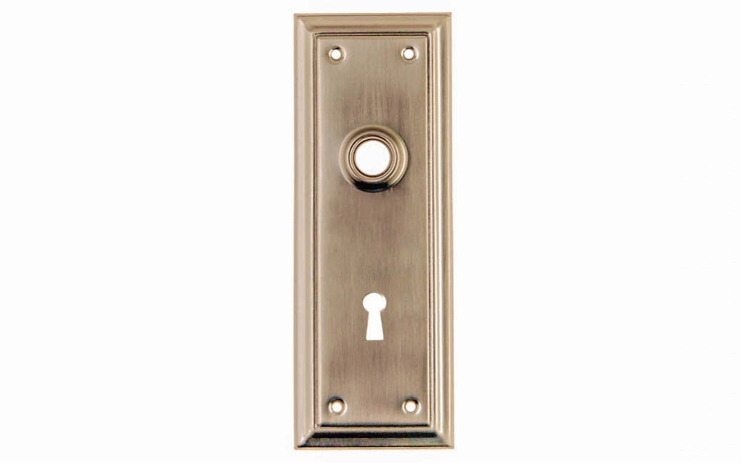 Brass Escutcheon Door Plate with Keyhole