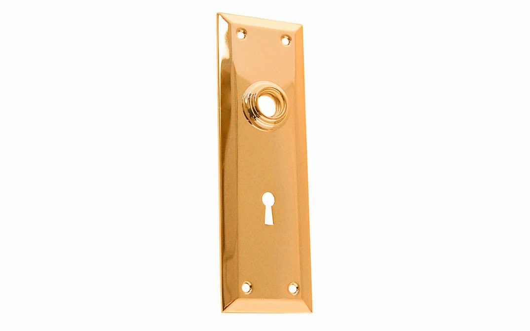 Brass Escutcheon Door Plate with Keyhole
