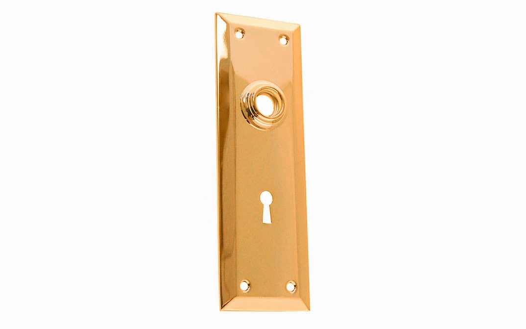 Brass Escutcheon Door Plate with Keyhole