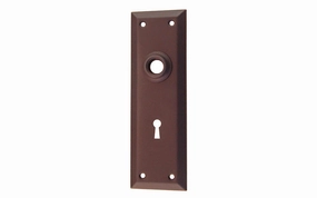 Brass Escutcheon Door Plate with Keyhole