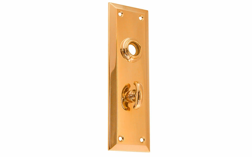 Brass Escutcheon Door Plate with Thumbturn