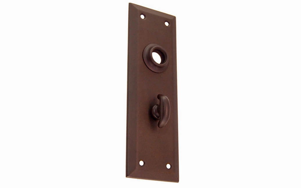 Brass Escutcheon Door Plate with Thumbturn