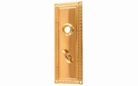 Brass Escutcheon Door Plate with Thumbturn