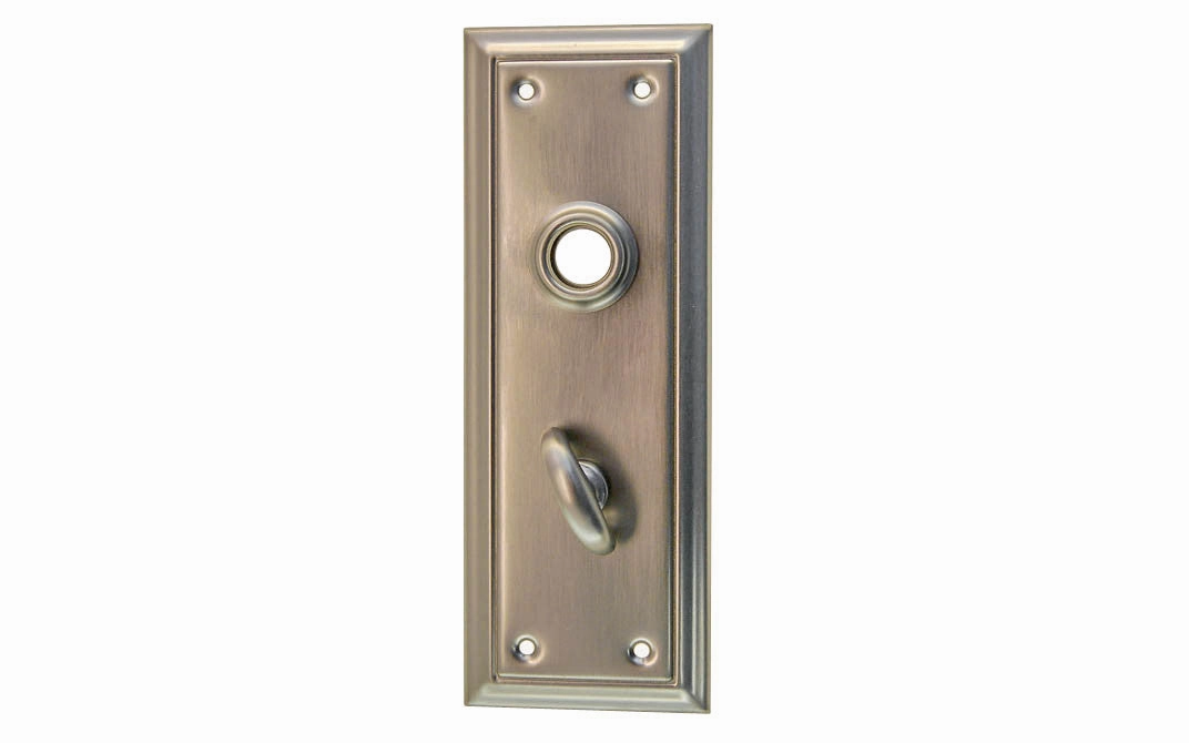 Brass Escutcheon Door Plate with Thumbturn