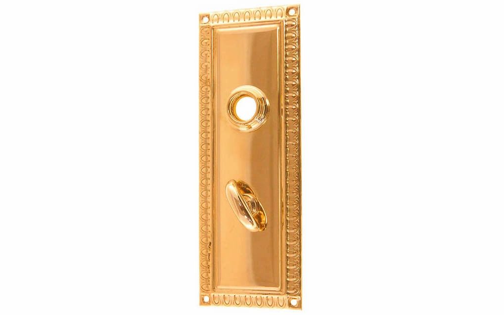 Brass Escutcheon Door Plate with Thumbturn