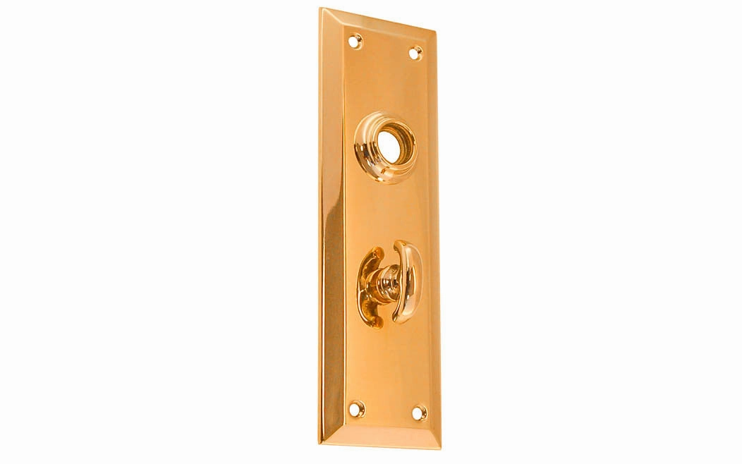 Brass Escutcheon Door Plate with Thumbturn