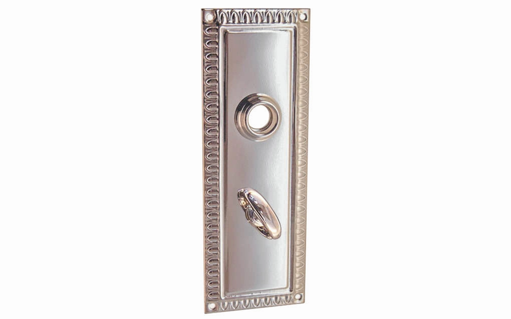 Brass Escutcheon Door Plate with Thumbturn