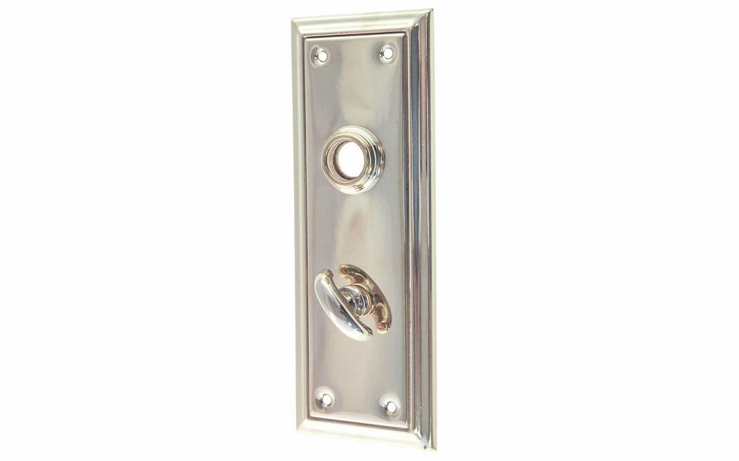 Brass Escutcheon Door Plate with Thumbturn