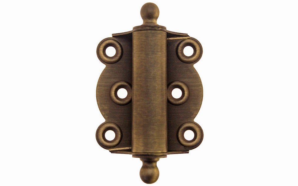 Brass Full Surface Spring Door Hinge with Ball-Tips
