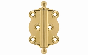 Brass Full Surface Spring Door Hinge with Ball-Tips