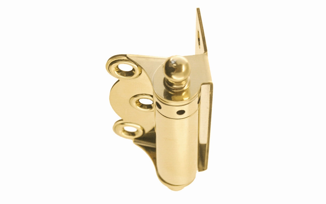 Brass Half Surface Spring Door Hinge with Ball-Tips