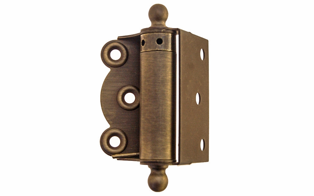 Brass Half Surface Spring Door Hinge with Ball-Tips