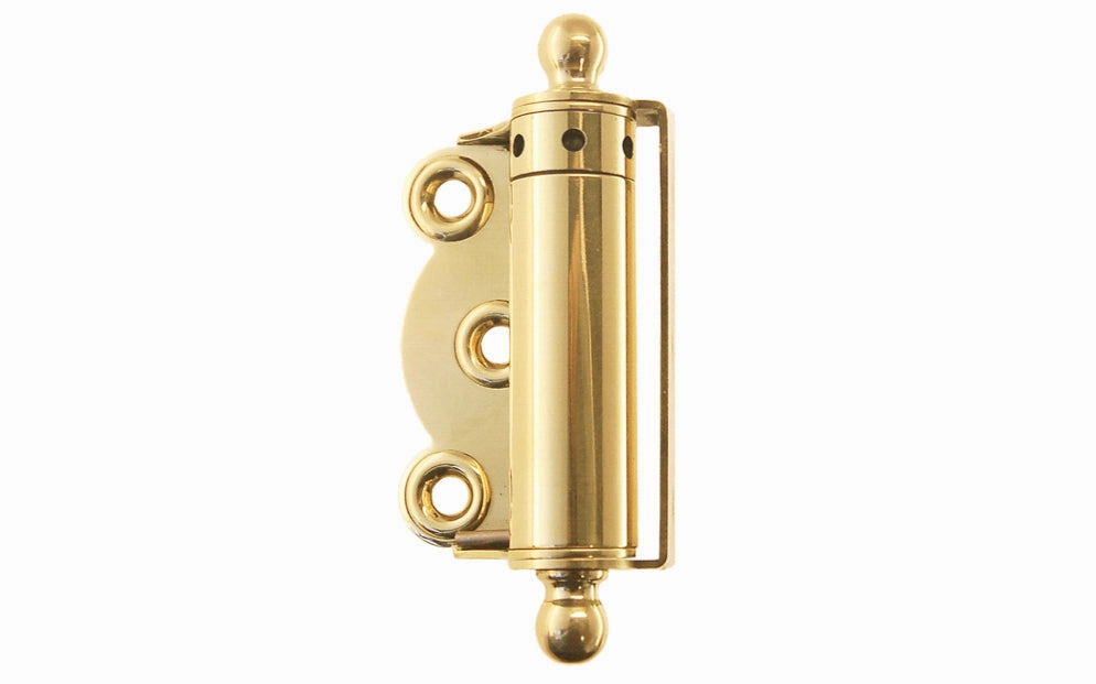 Brass Half Surface Spring Door Hinge with Ball-Tips