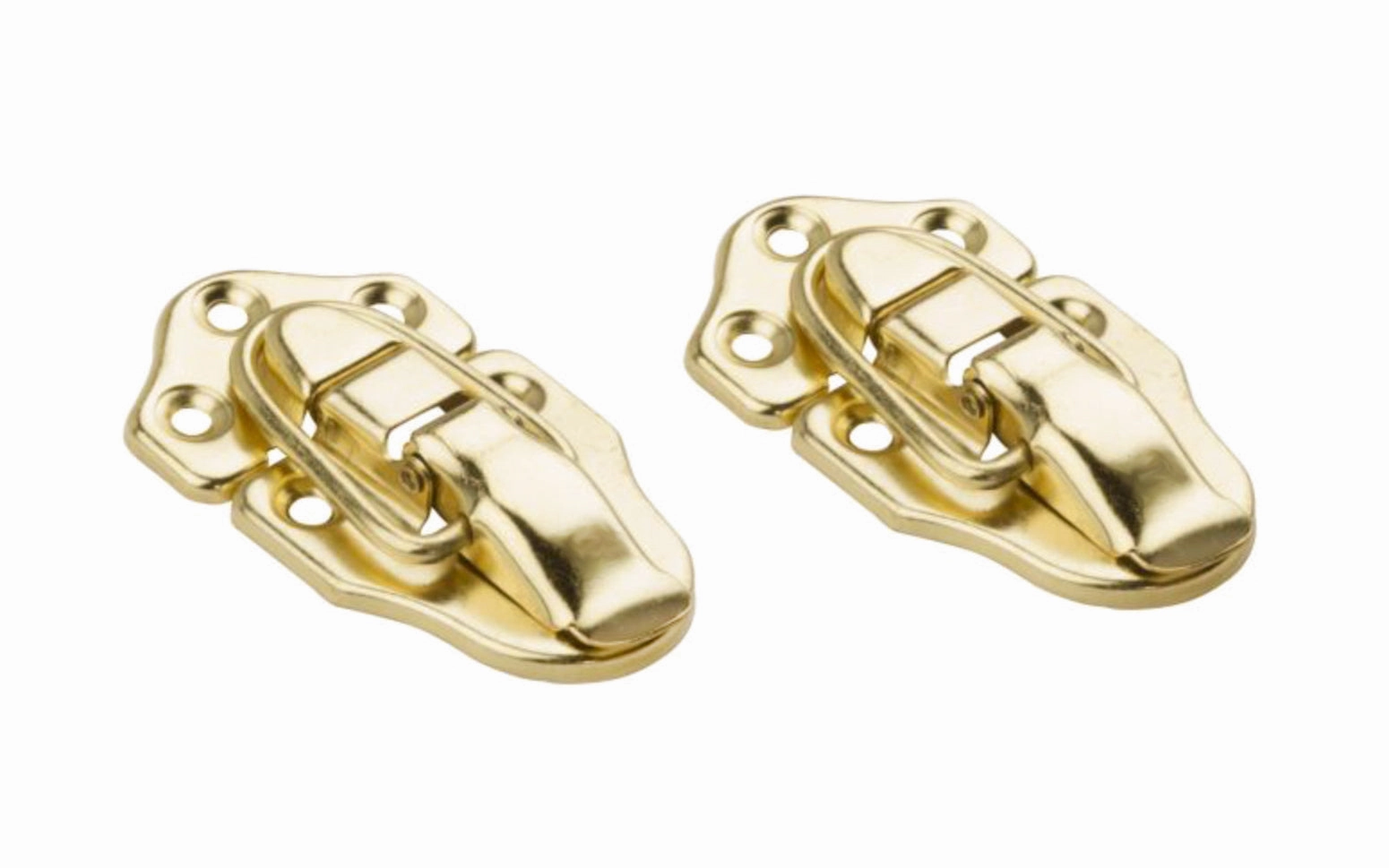 Brass-Plated Draw Catches - 2 Pack