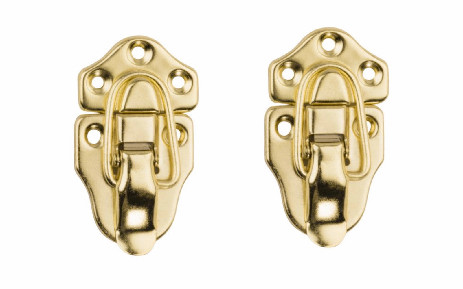 Brass-Plated Draw Catches - 2 Pack