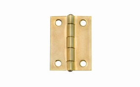 Brass Plated Steel Cabinet Butt Hinge ~ 1-1/2" x 2"