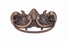 Brass Victorian Drop Pull ~ 3" On Centers