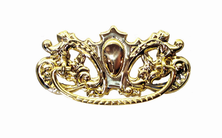 Brass Victorian Drop Pull ~ 3" On Centers