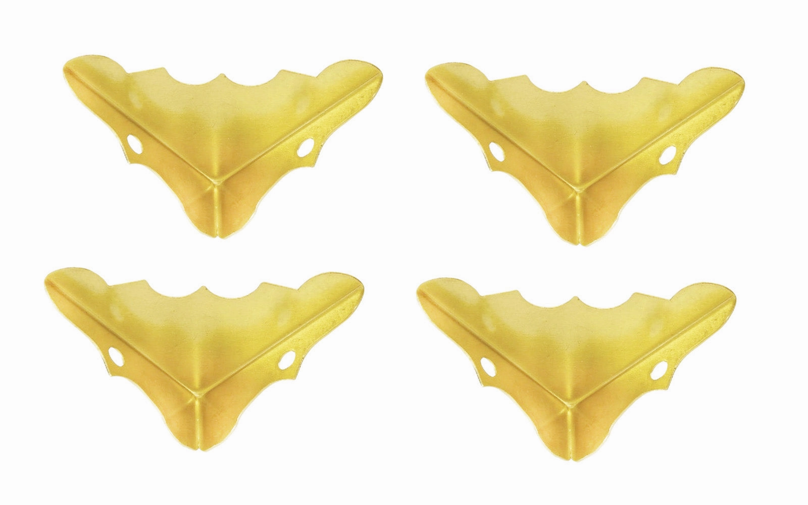 Bright Brass Decorative Corners - 4 Pack