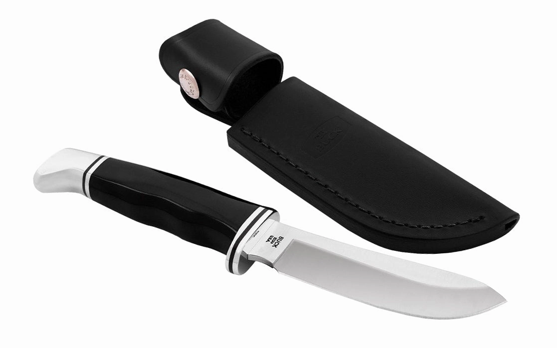 Buck Knives 103 Skinner Fixed Blade Knife with Black Handle & Sheath