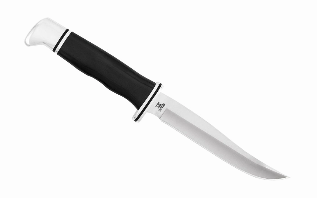 Buck Knives 105 Pathfinder Knife & Sheath - Fixed Blade with Black Handle