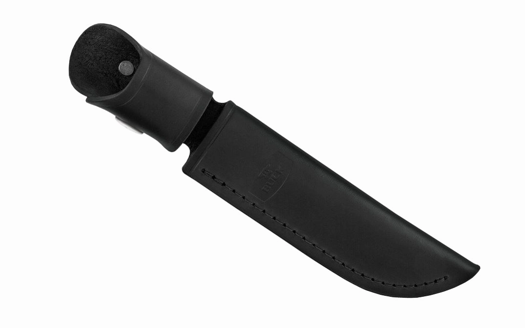 Buck Knives 105 Pathfinder Knife & Sheath - Fixed Blade with Black Handle