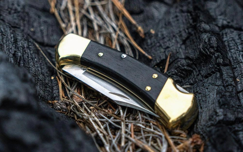 Buck Knives 112 Folding Ranger Knife & Leather Sheath