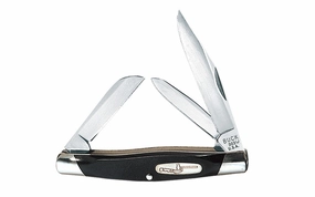 Buck Knives 303 Cadet Pocket Knife ~ Black with Nickel Silver Bolsters