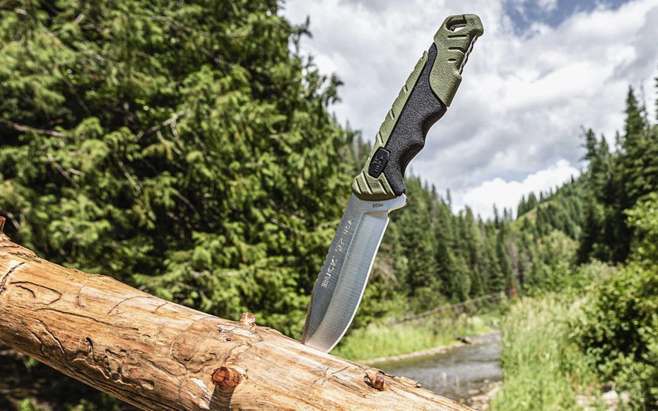 Buck Knives 658 Pursuit, Small Fixed Blade Knife - Green