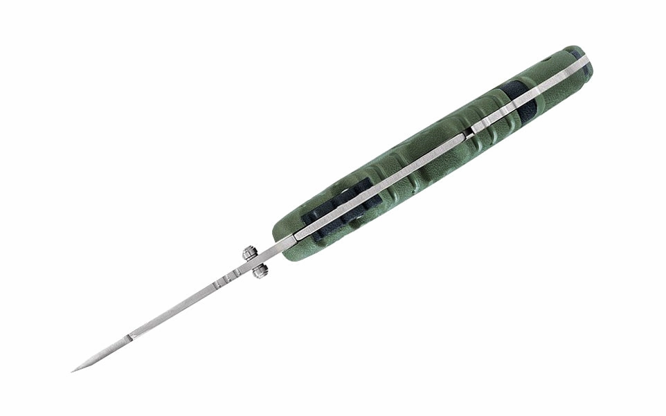 Buck Knives 660 Pursuit, Large Folding Knife with Guthook - Green