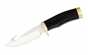 Buck Knives Zipper Knife & Sheath - Fixed Blade with Textured Rubber Handle
