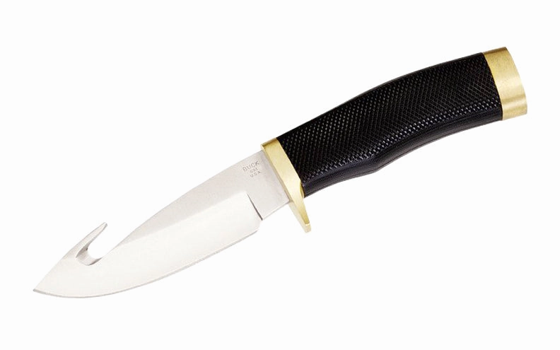 Buck Knives Zipper Knife & Sheath - Fixed Blade with Textured Rubber Handle