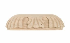 Carved Oak Handle ~ 3-3/4" On Centers