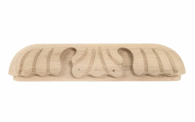 Carved Oak Handle ~ 5-1/2" On Centers