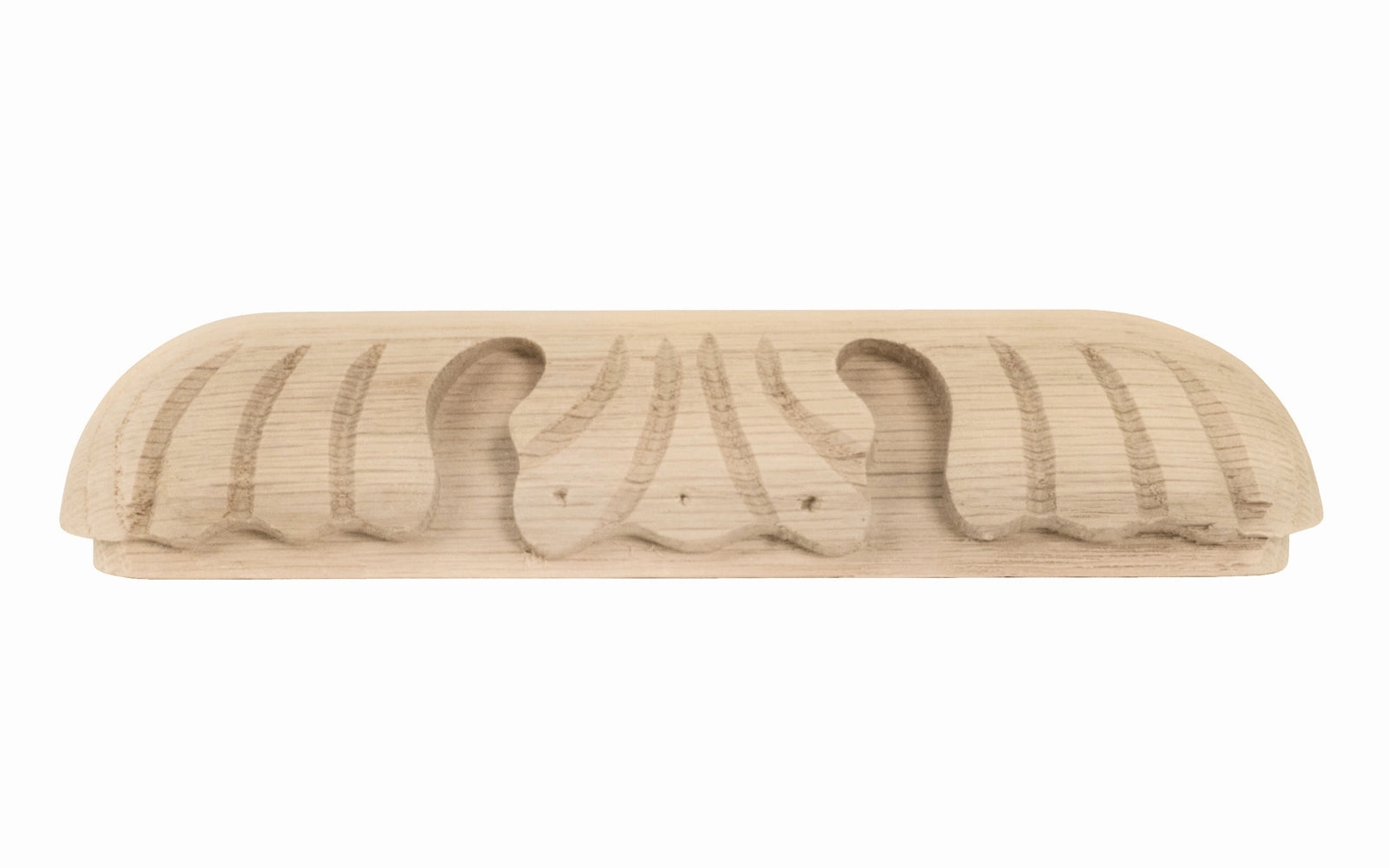 Carved Oak Handle ~ 5-1/2" On Centers