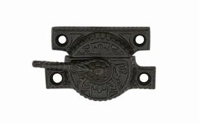 Cast Iron Ornate Victorian Window Sash Lock
